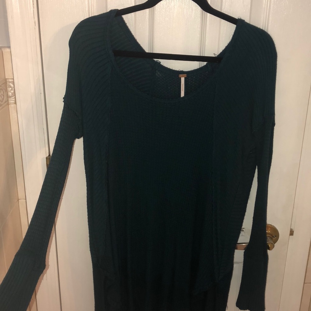 Free people long sleeve knitted shirt